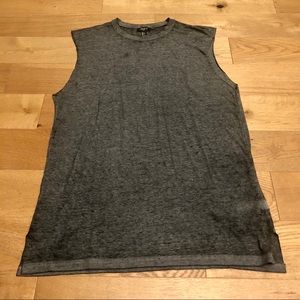 Distressed and Faded Grey Tank